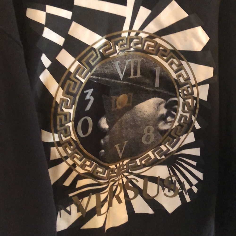 BWOOD X VINNIES NY VERSUS MIA Crewneck Sweatshirt Men’s Size Medium Black